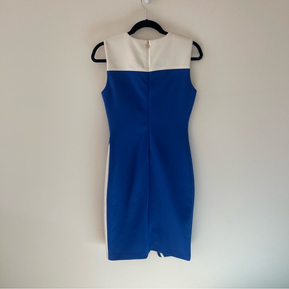 Tommy Hilfiger Blue and White Asymmetrical Dress - Picture 4 of 5